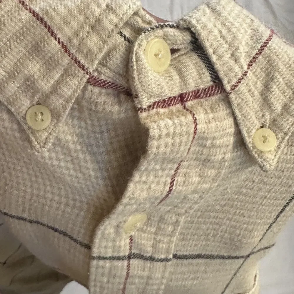 Y2K Ralph Lauren 100% Cotton Plaid Button-Down Shirt XL